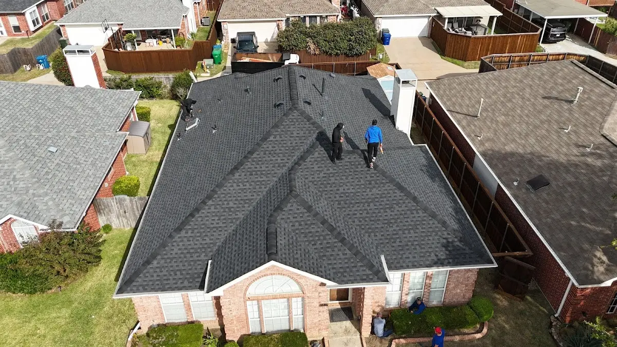 Commercial Roofing work in progress on a Harker Heights property